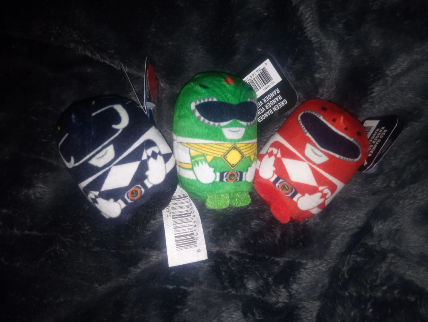 Mighty Morphin Power Rangers set of 3 new Mini Plush