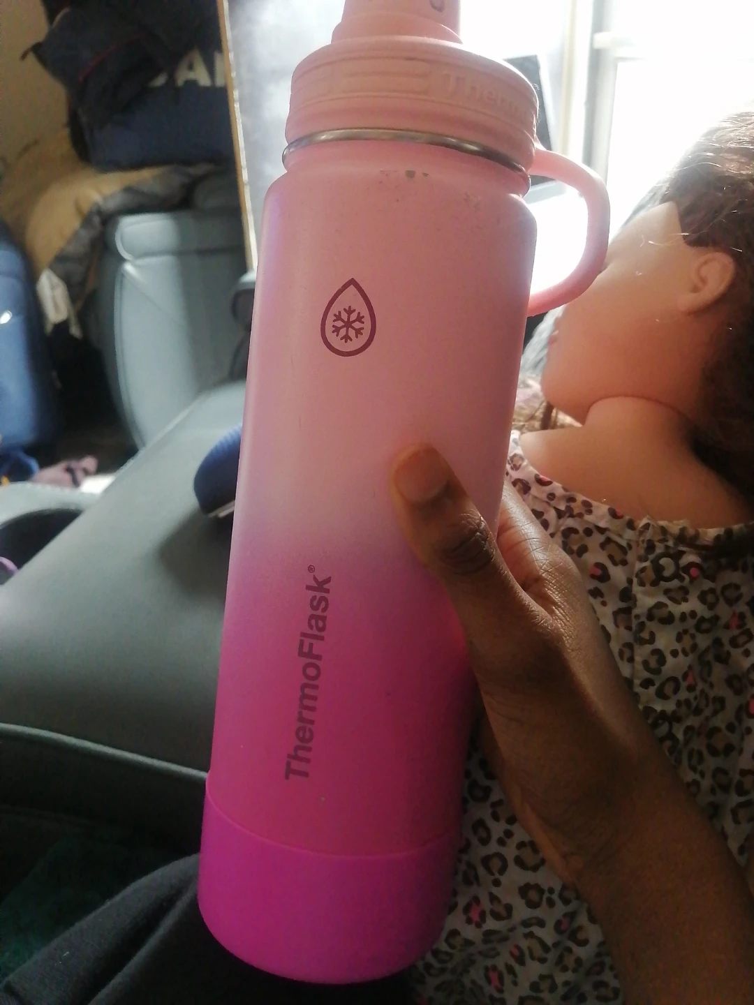 ThermoFlask Pink Water Bottle