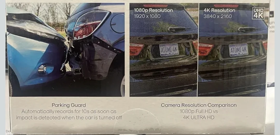 Atomi 4K Dual Lens Dash Cam with 32GB Memory Card - photo 5