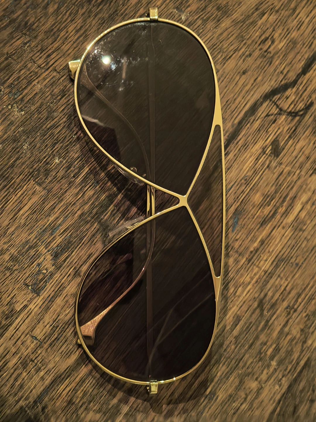 Loewe Gold Frame Brown Lens Aviator Sunglasses - photo 2