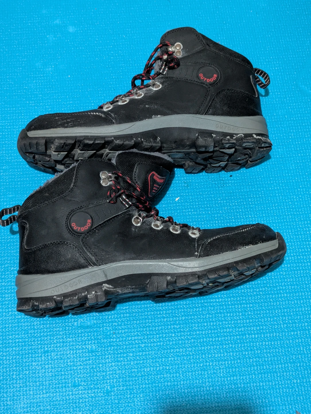 Black Outdoor Hiking/Winter Boots Size US 10.5 - photo 4