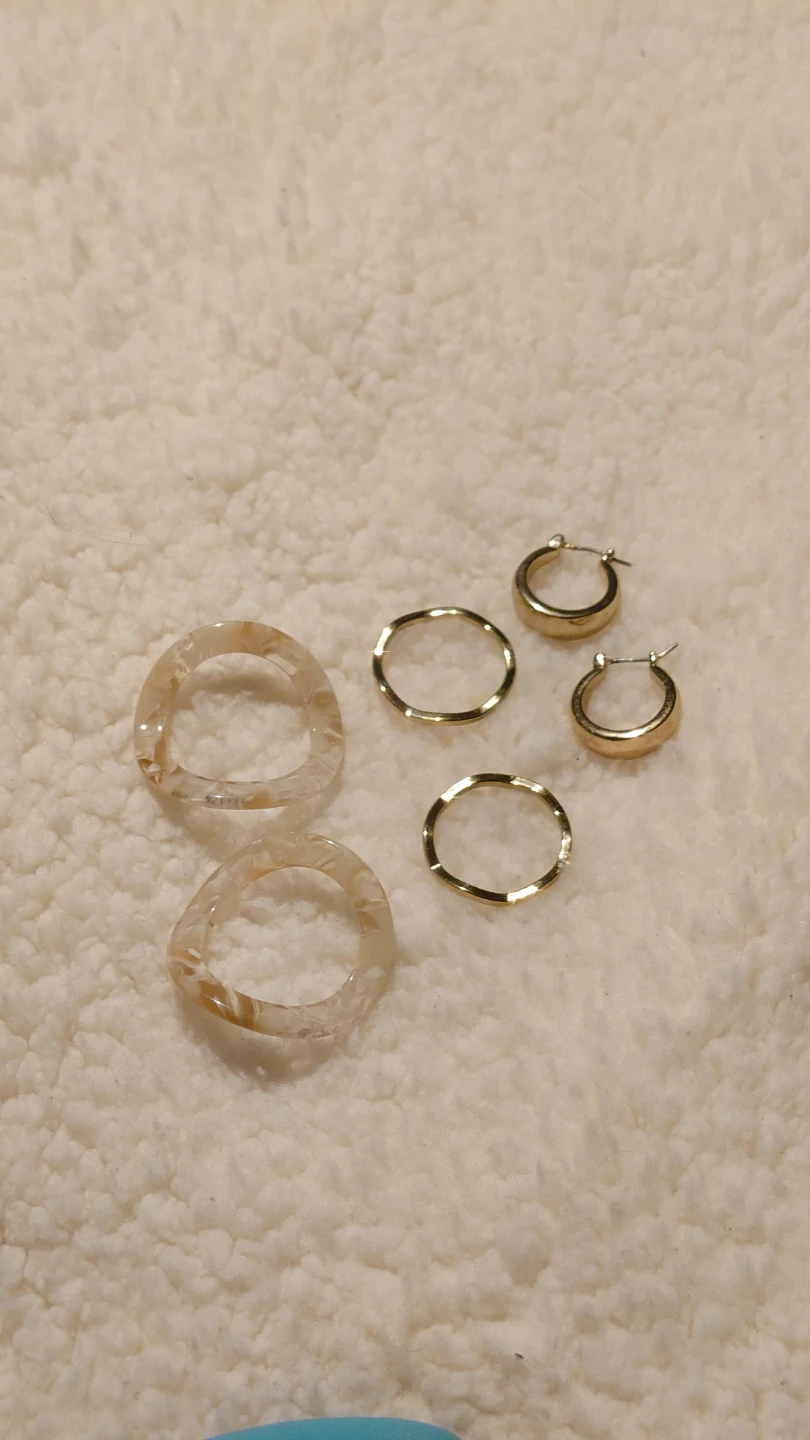 ​[Global Work] 3-Way Nuance Earrings - Elegant Tortoise Shell - photo 4