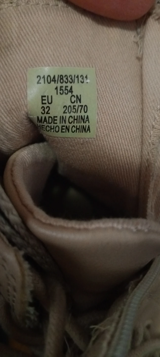 ZARA Beige Lace-Up Combat Boots - EU 32 - photo 2