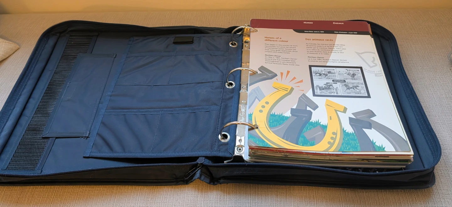 Stamp Quest Stamp Collection Kit in Zippered Binder Organizer