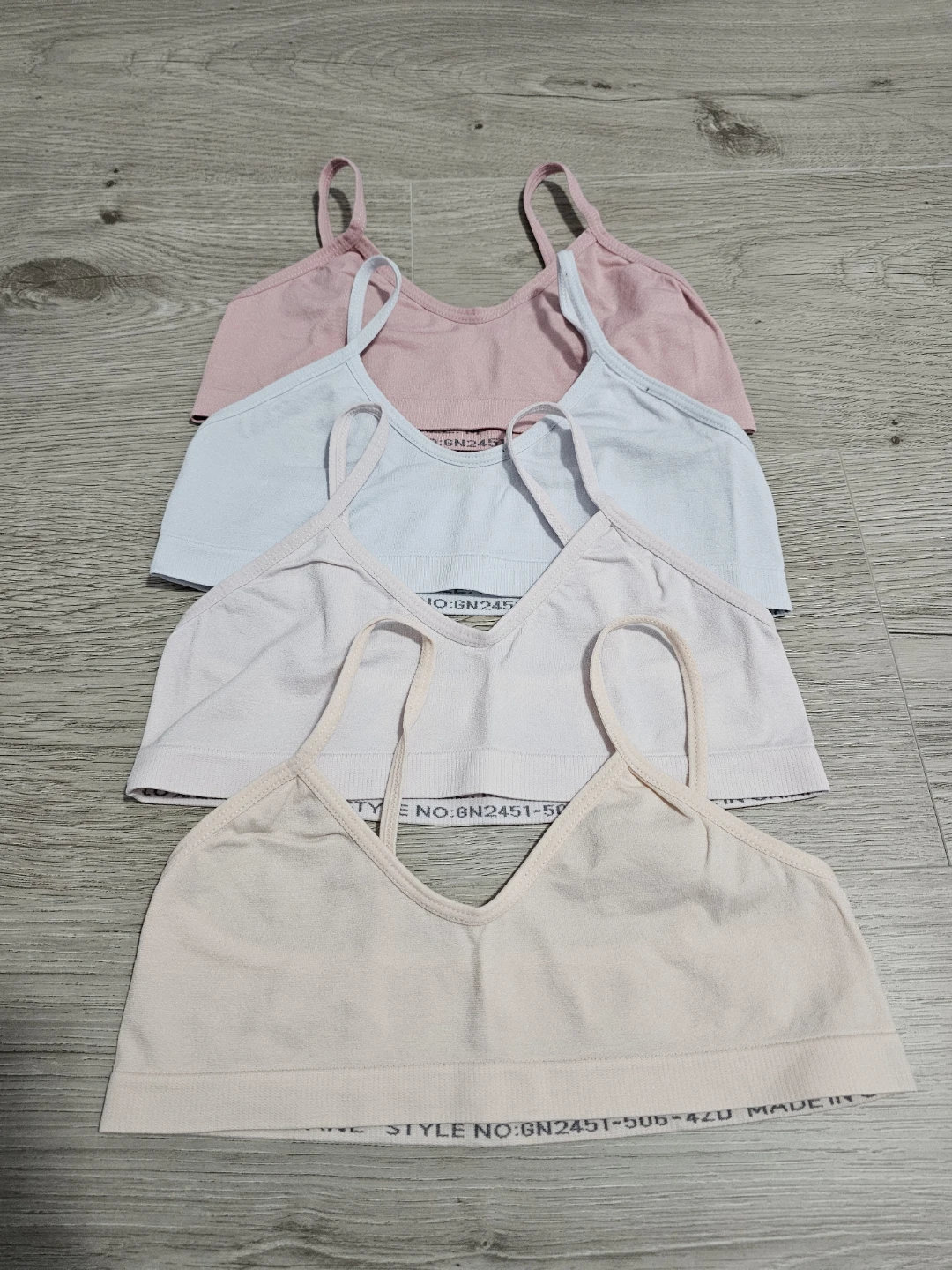 Pack of 4 Girls Training Bras - medium