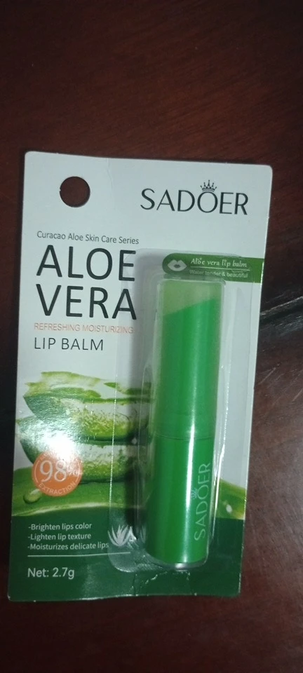 SADOER Aloe Vera Refreshing Moisturizing Lip Balm 2.7g