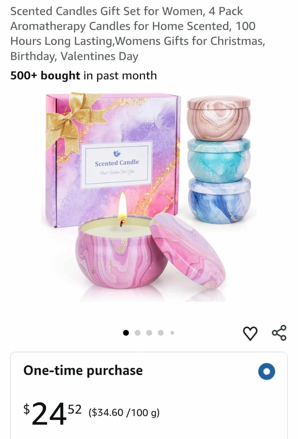 💐 Scented Candles Gift Set - 4 Pack - photo 5