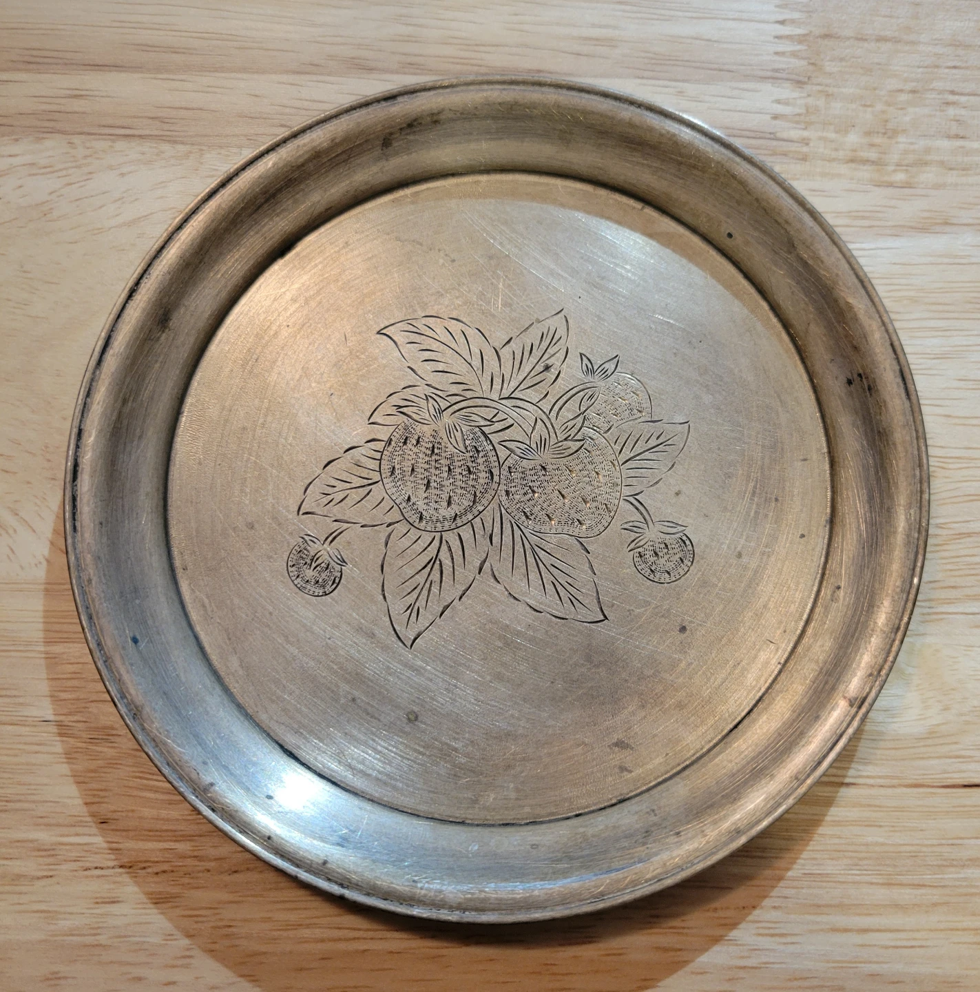 Small vintage silver tray, Factory Dzerzhinsky, Kiev, 1954