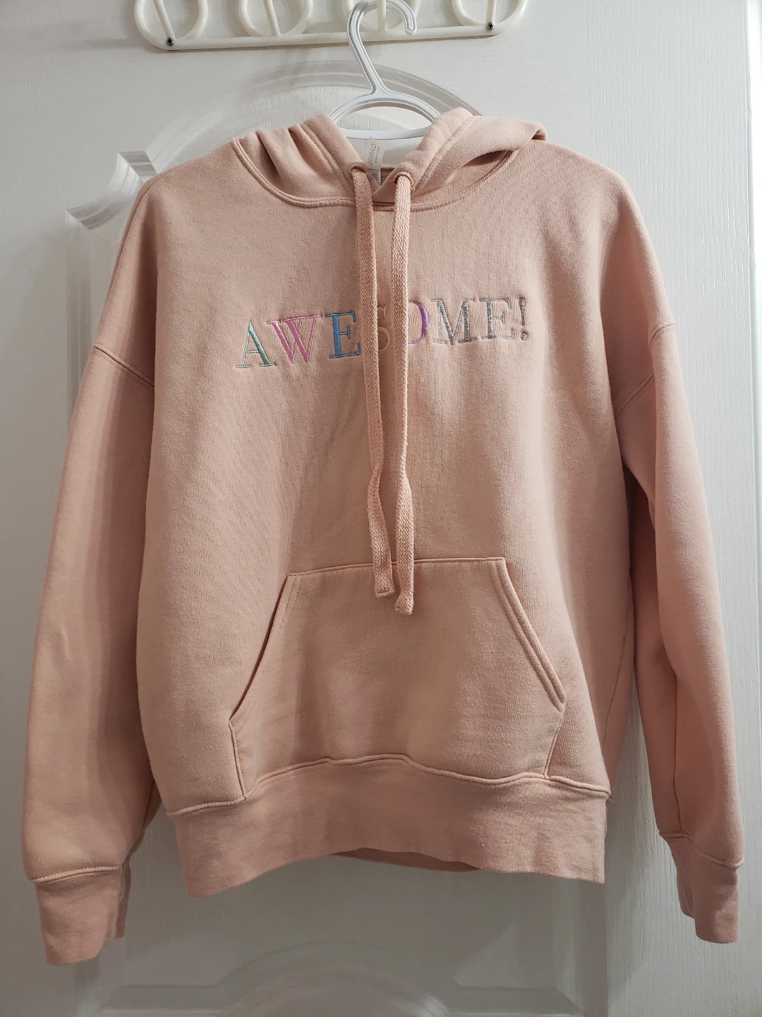 Canvas Bella "AWESOME!" Hoodie XS.can fit up to medium