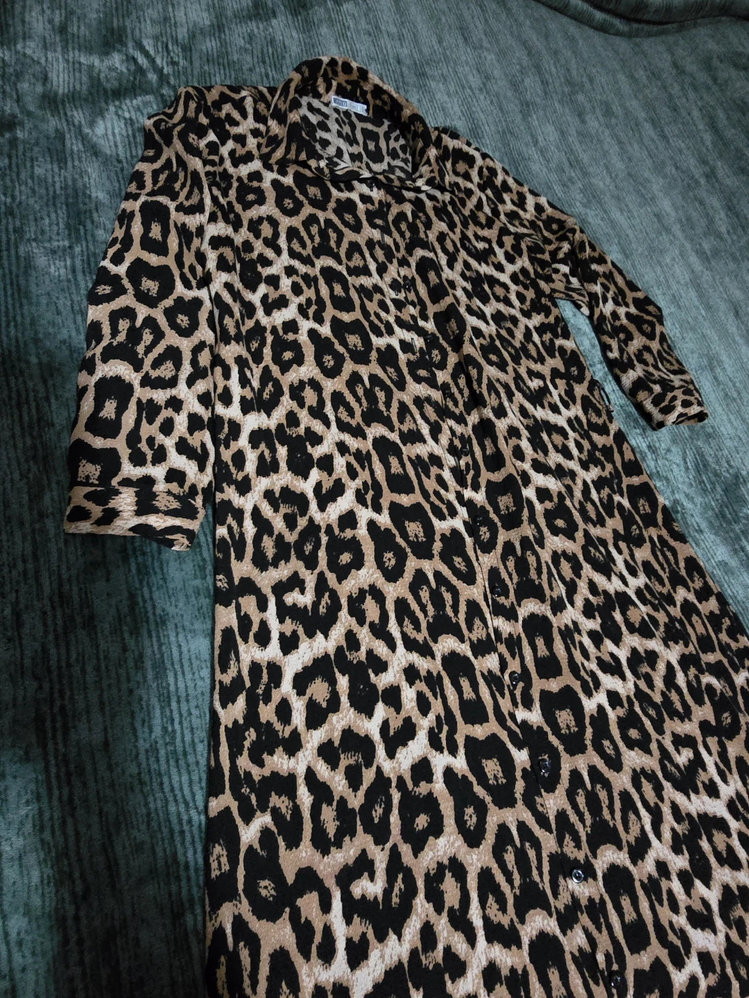 ModelCo Leopard Print Button-Up Shirt Dress - photo 2