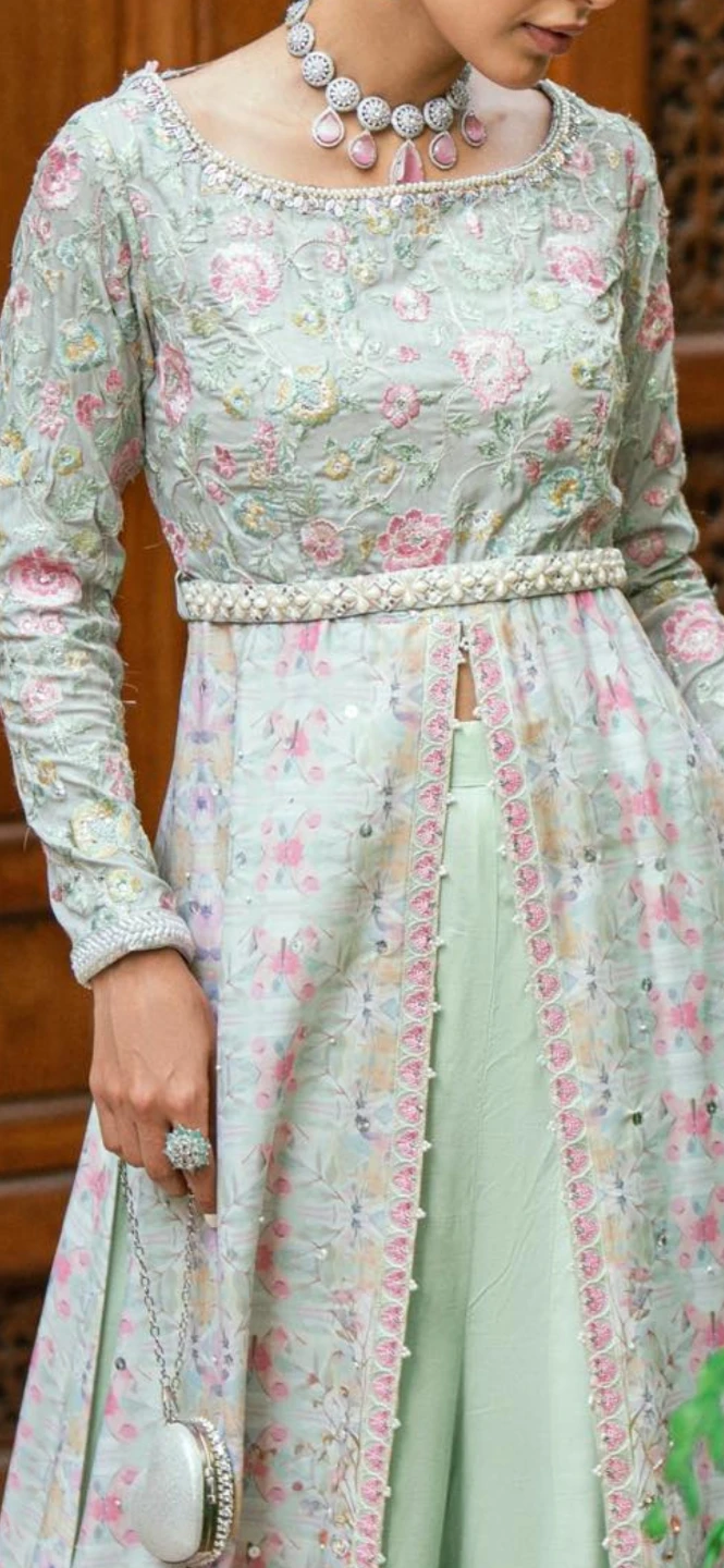 Women's Floral Print Maxi Dress with Pants - photo 2