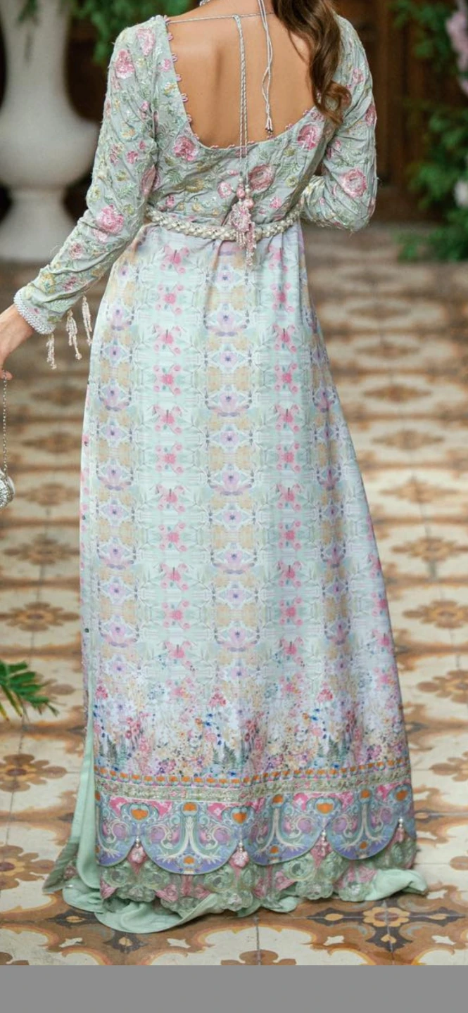 Women's Floral Print Maxi Dress with Pants - photo 3
