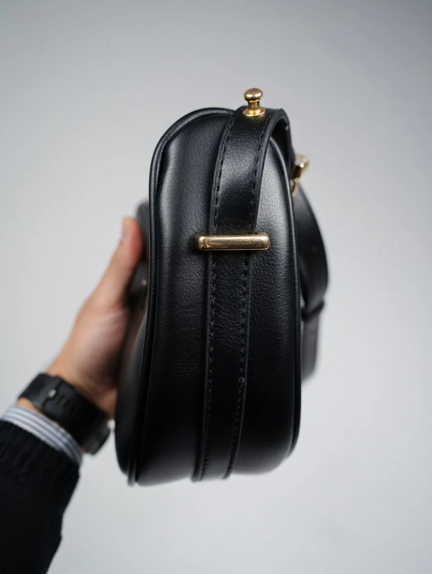 Prada Black Leather Crescent Shoulder Bag - photo 3