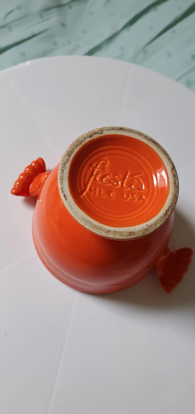 Fiestaware "radio active red" Sugar Bowl with Lid - photo 4