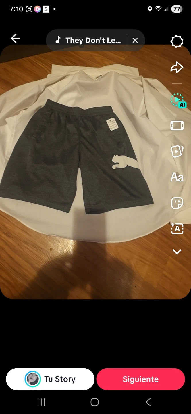 Puma Boys' Athletic Shorts Size L (14-16) Grey - photo 3