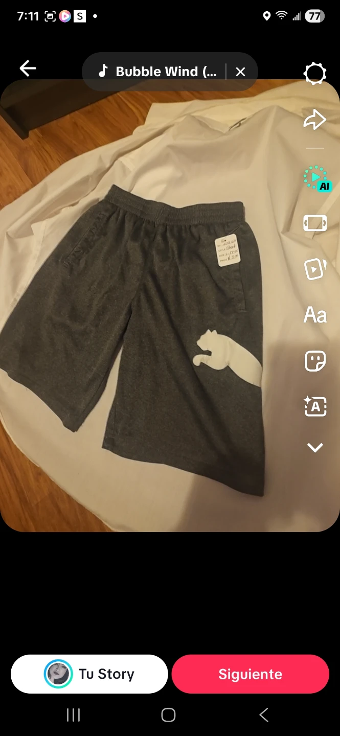 Puma Boys' Athletic Shorts Size L (14-16) Grey - photo 4