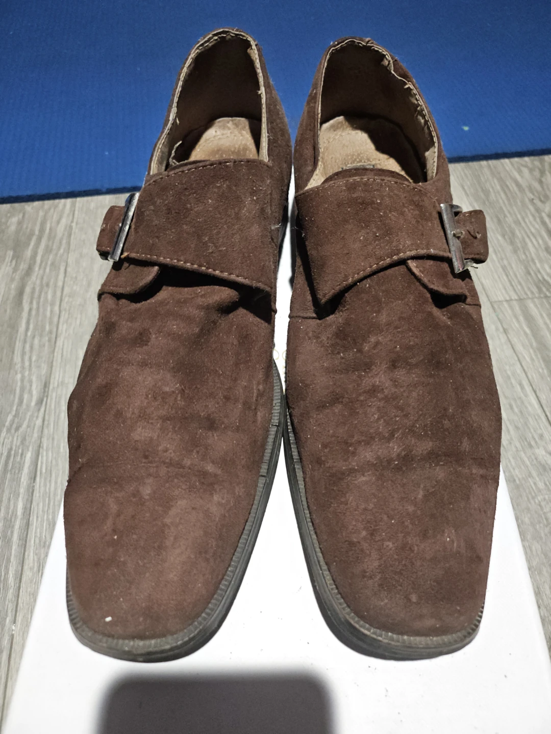 FRATELLI SELECT Brown Suede Monk Strap Shoes