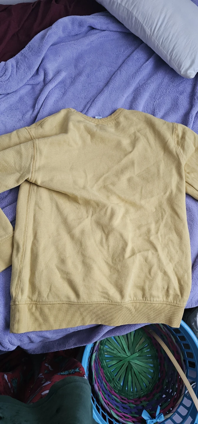 Old Navy Yellow Smiley Face Sweatshirt XL - photo 3