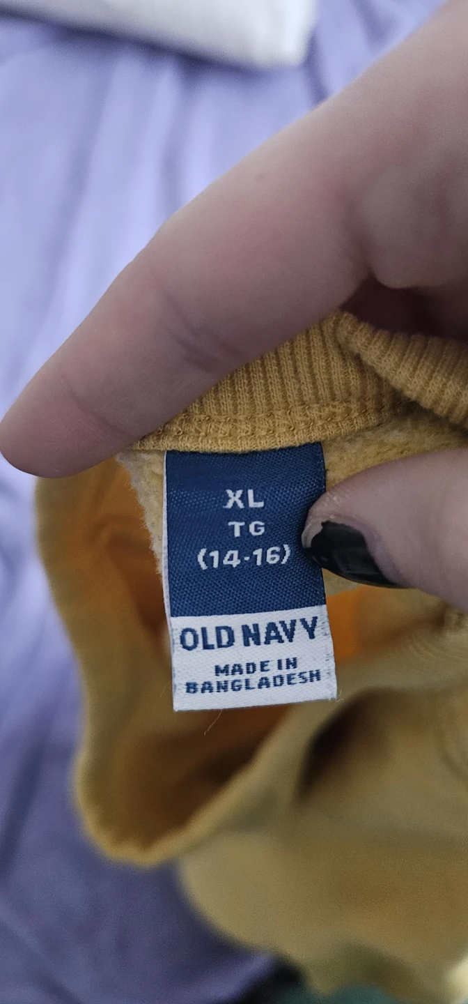 Old Navy Yellow Smiley Face Sweatshirt XL - photo 4