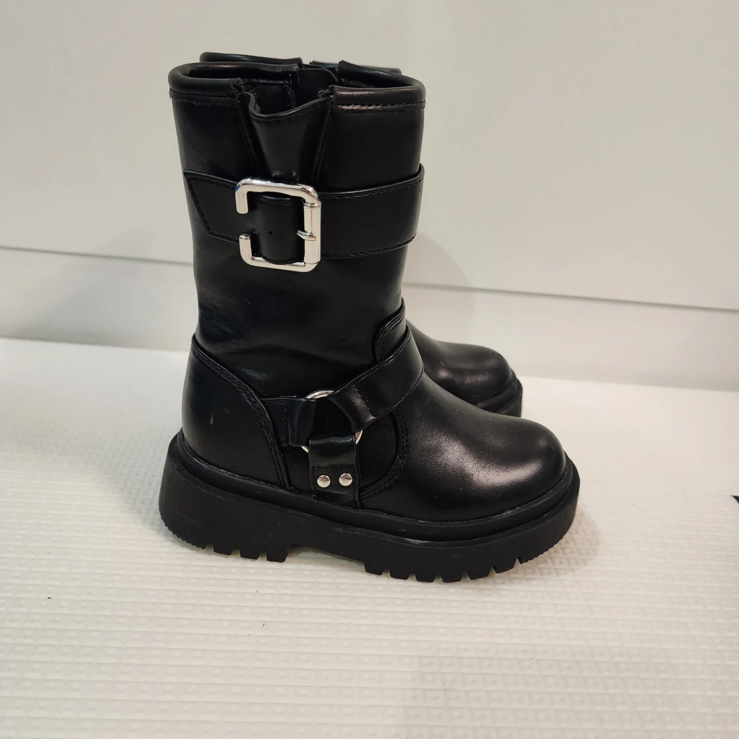 Size 7C toddler Black Buckle Boots - photo 2