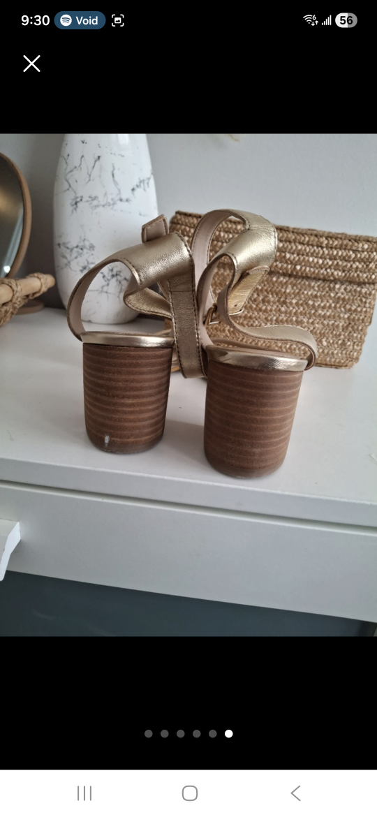 ALDO Gold Block Heel Sandals - photo 5