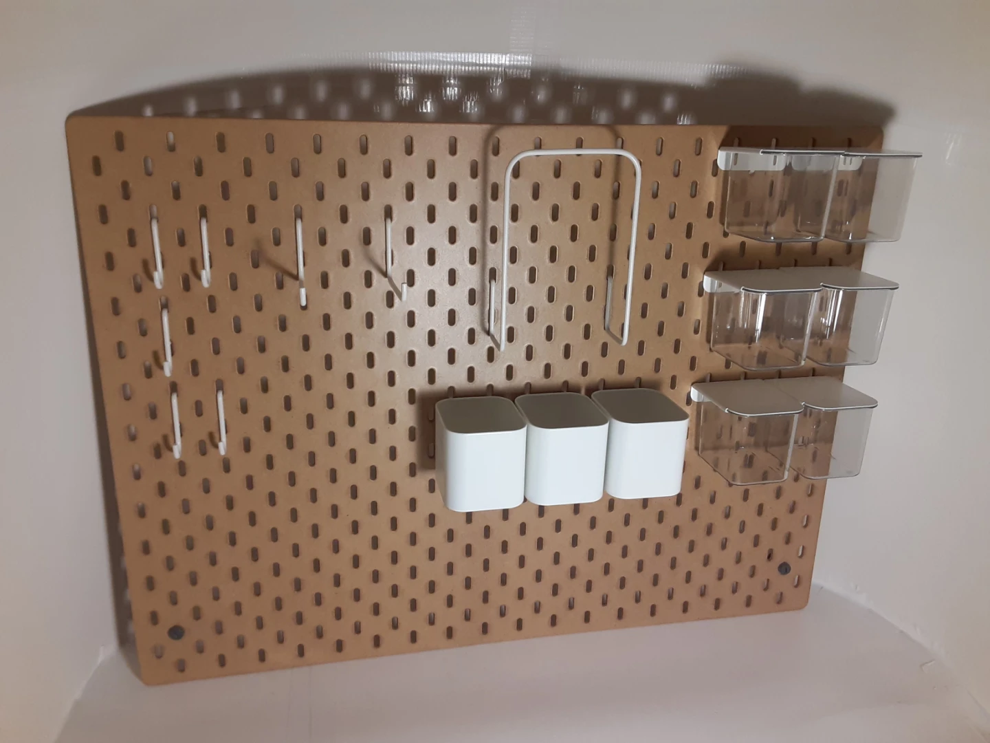 Pegboard Organizer with Accessories
