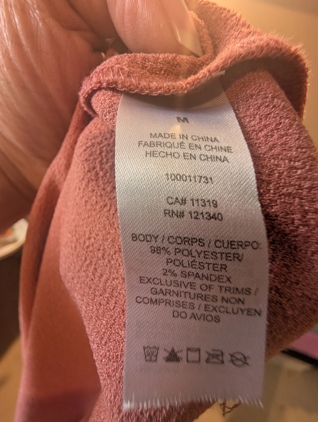 Salmon Pink Polyester Blend dress