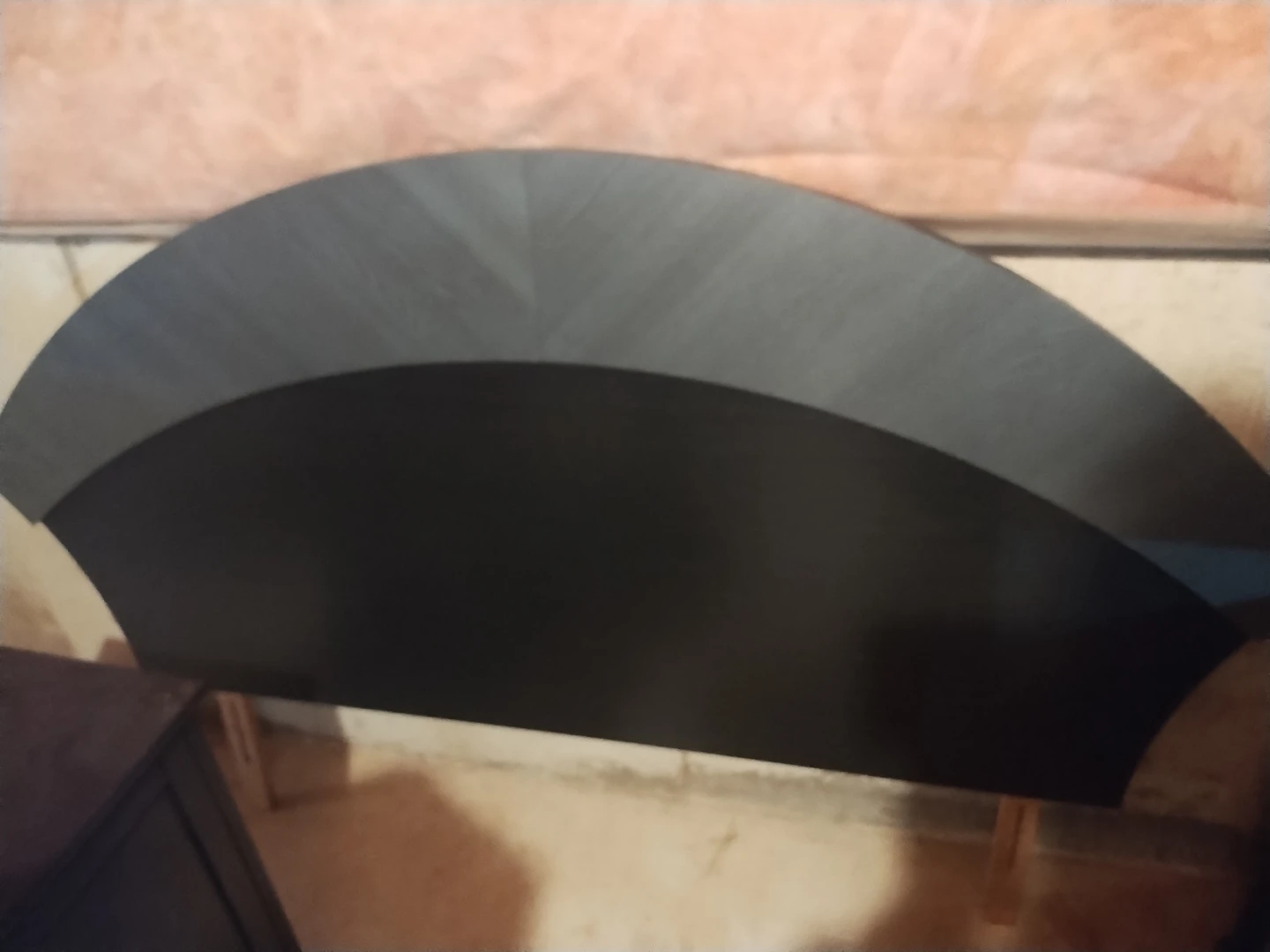 Dark Grey Two-Drawer Night table with matching Bed Headboard