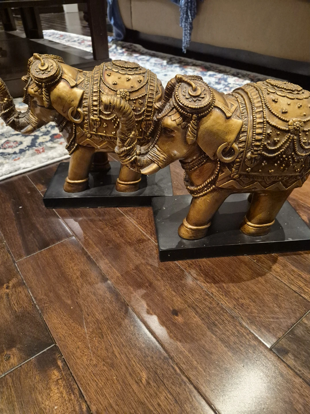 Pair of decorative elephants