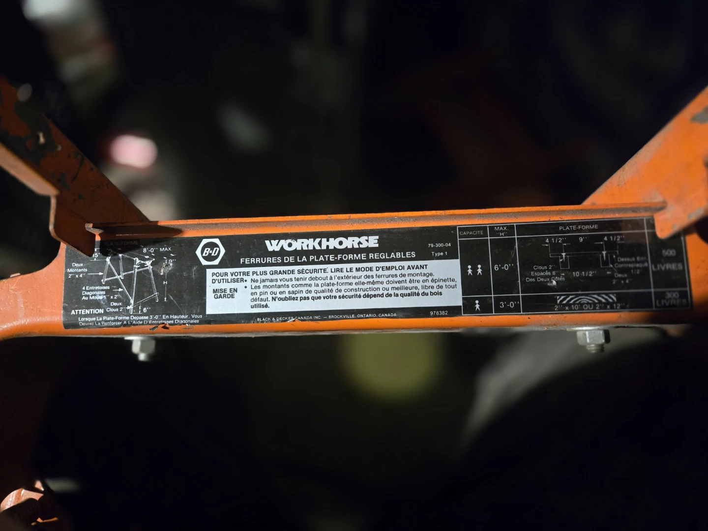 Workhorse Adjustable Platform Brackets - photo 4