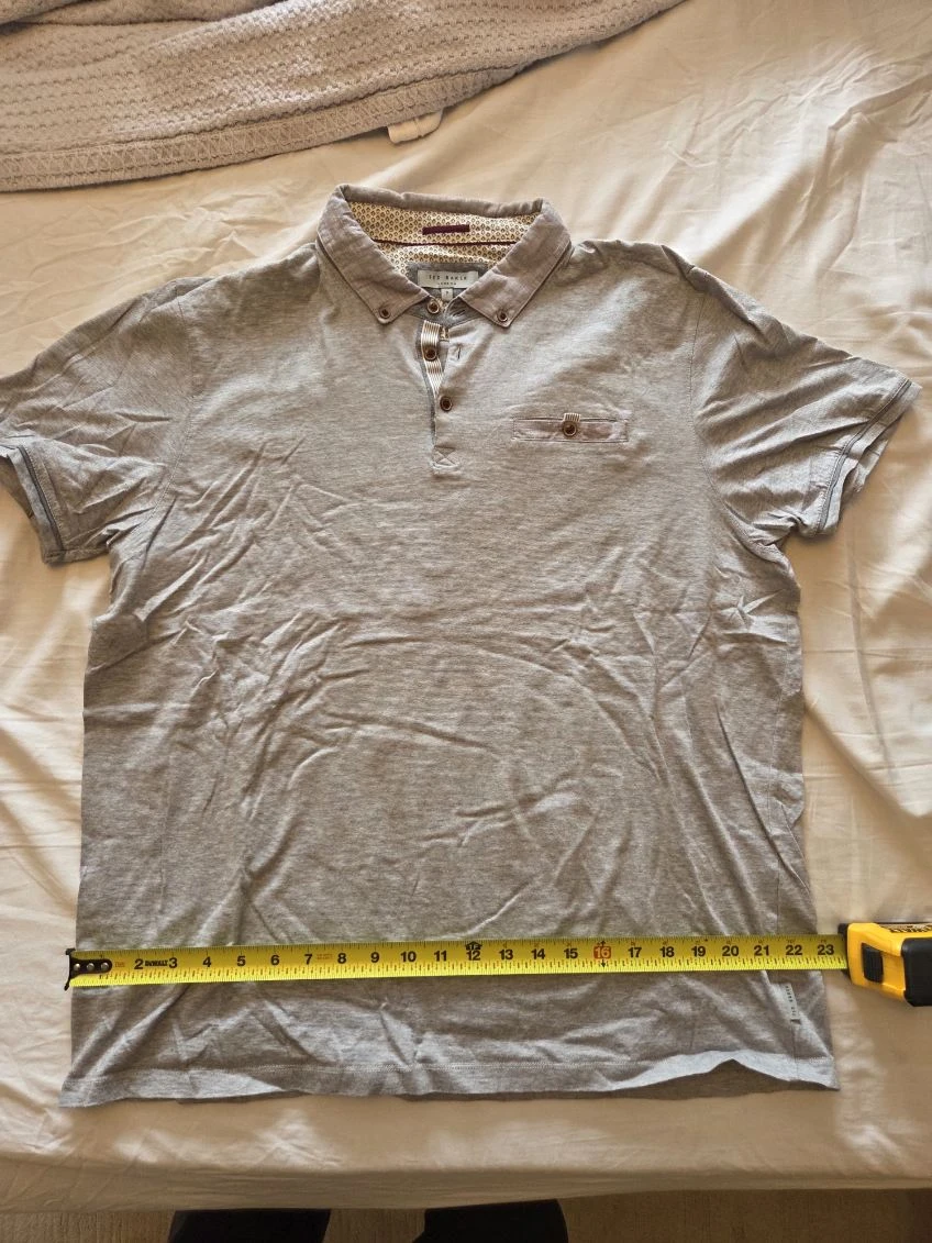 Ted Baker London Grey Polo Shirt - Size 7 - photo 4
