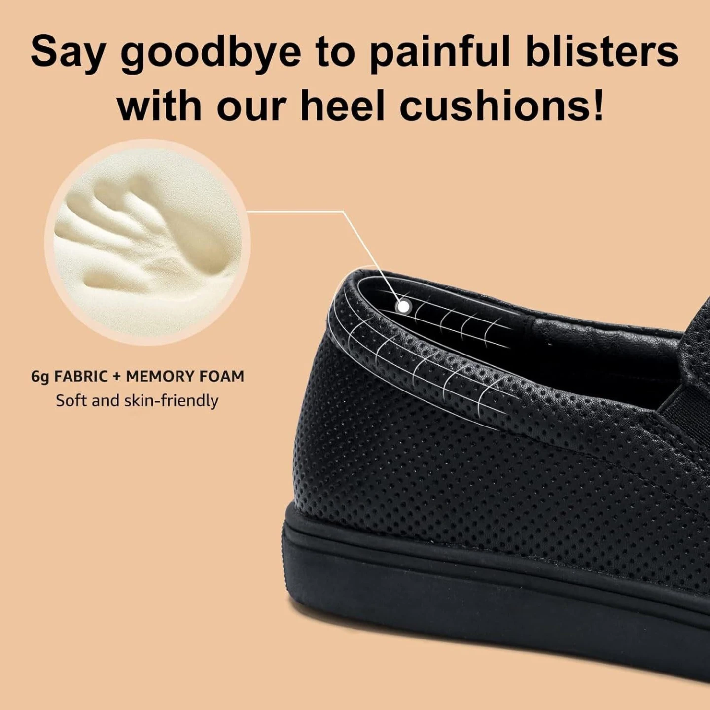 👟 Chaussures loafers femme – Slip-on noir (style chic & conf - photo 3