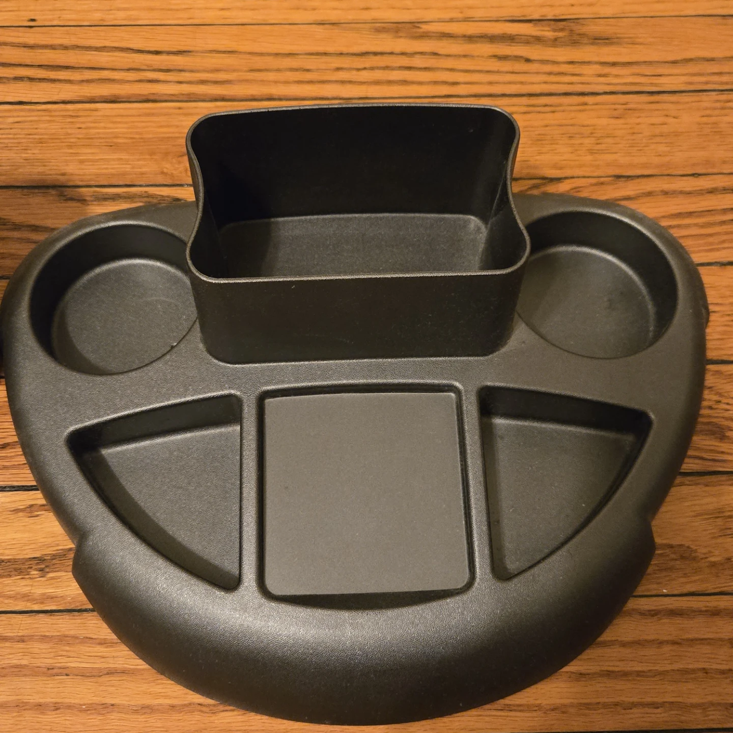 Grey/Black multi-compartment desk organizer with cup holder - photo 2