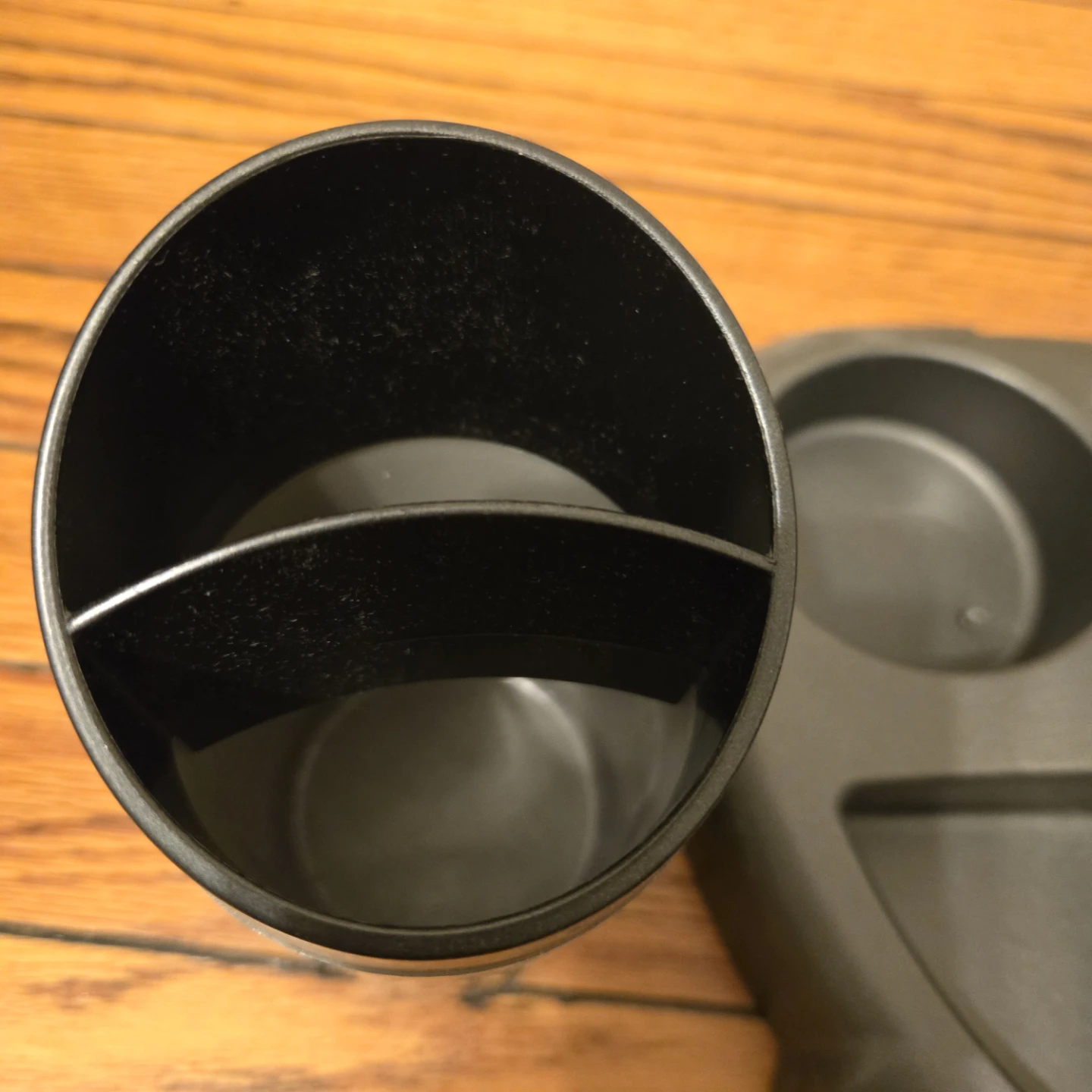 Grey/Black multi-compartment desk organizer with cup holder - photo 3