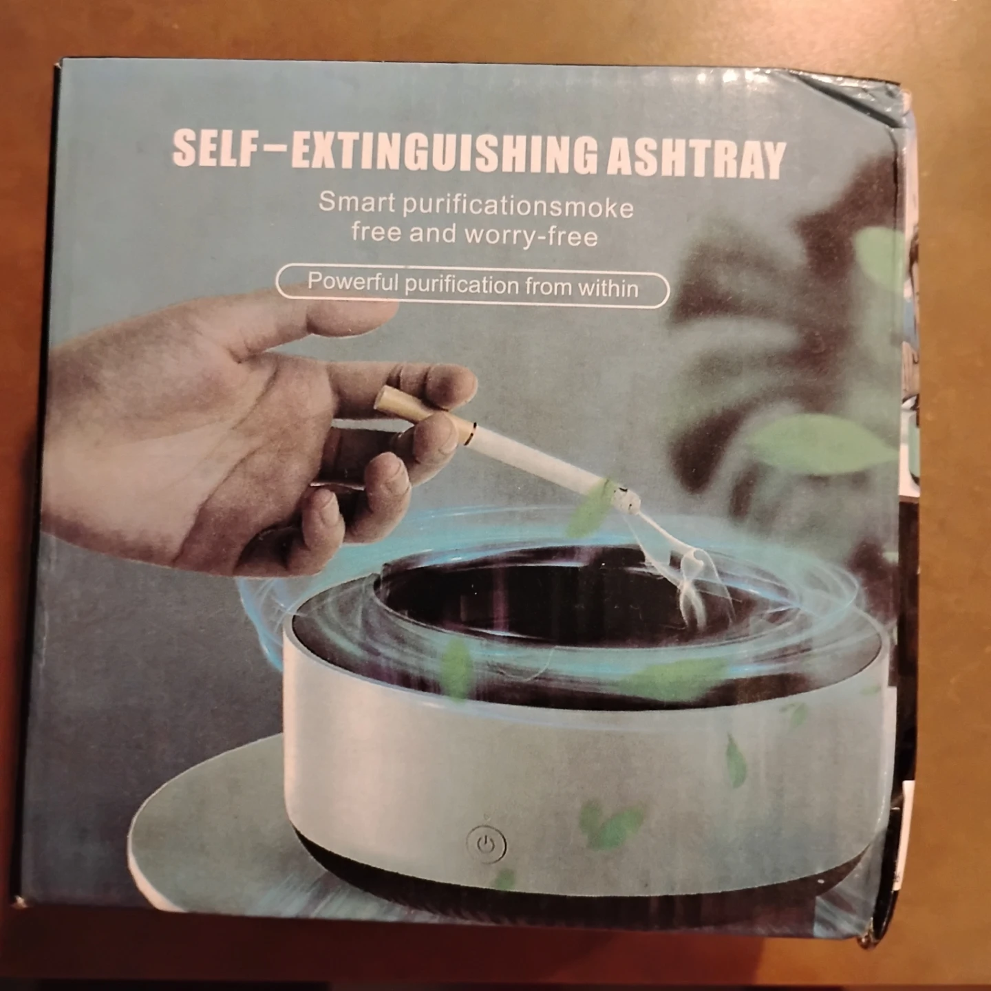 Self-Extinguishing Ashtray with Smart Purification