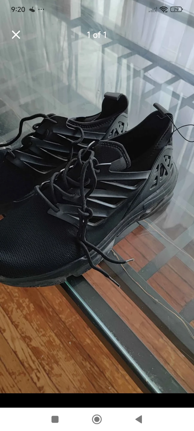 Black Men's Running Shoes size 12