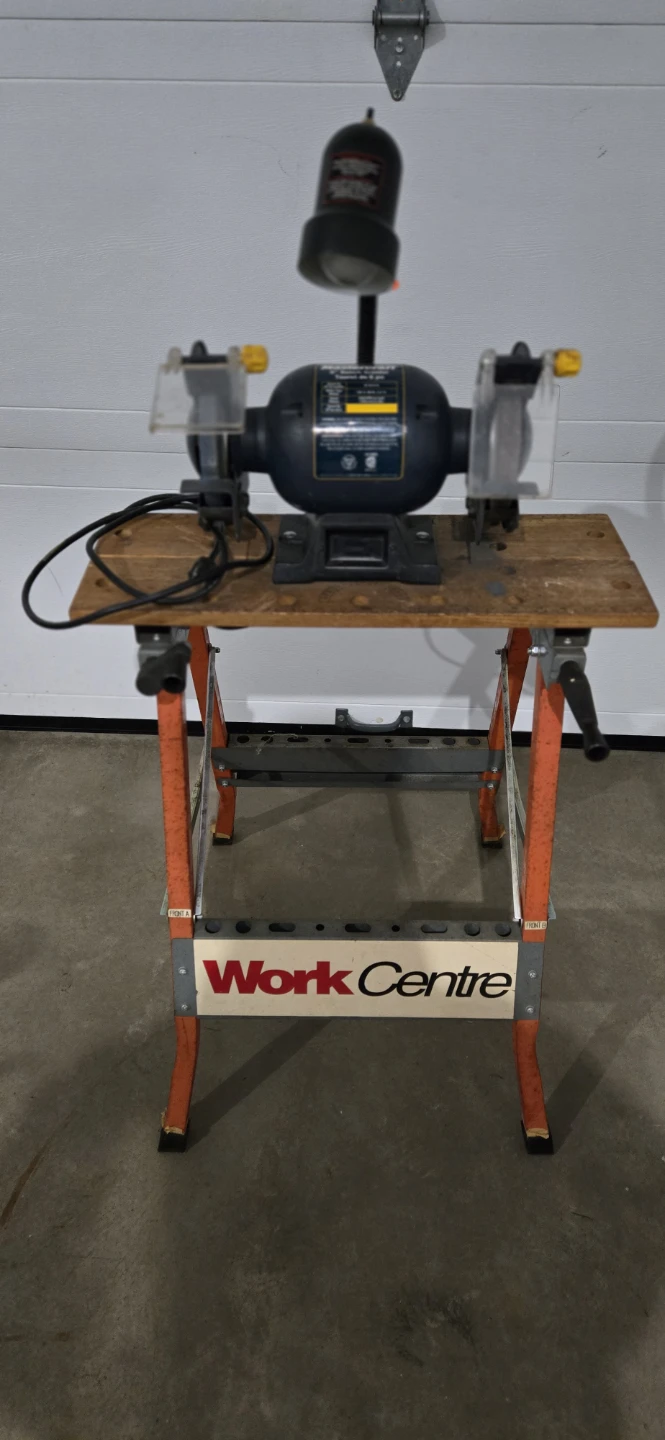 Mastercraft 6" Bench Grinder with Work Centre Stand