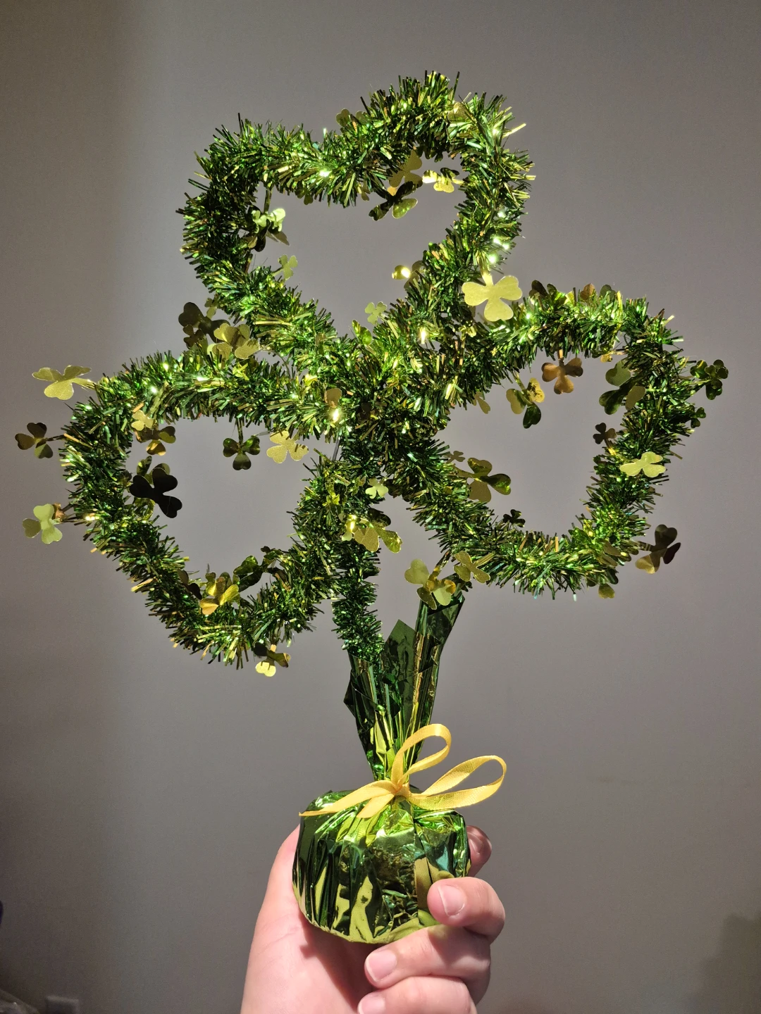 Shamrock Tinsel Decoration