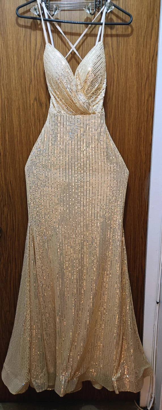 Gold Sequin Dress Size 00 (cash only)