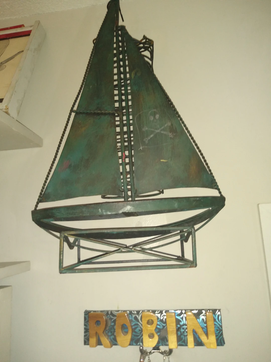 Decorative vintage metal ship - photo 3