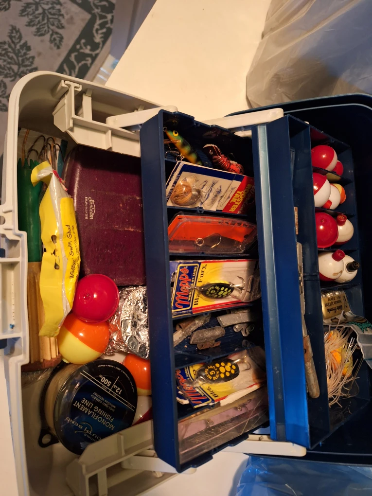 Fishing Tackle Box with Lures and Line - photo 2