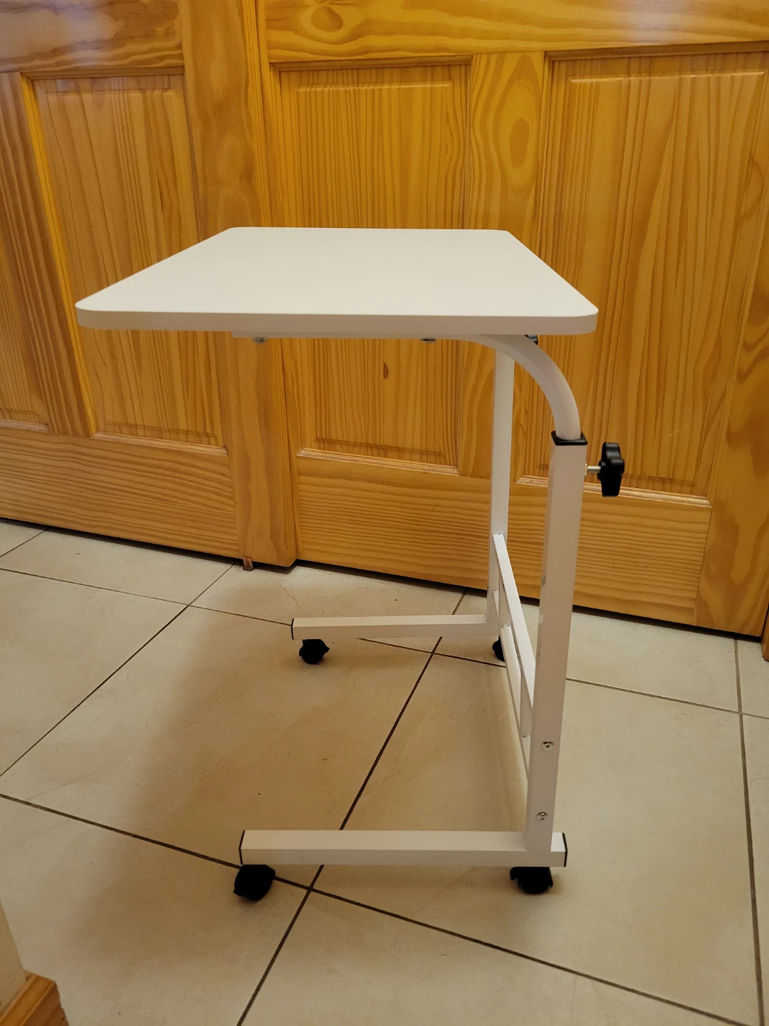 New Adjustable Rolling Bedside Table with Wheels - photo 3