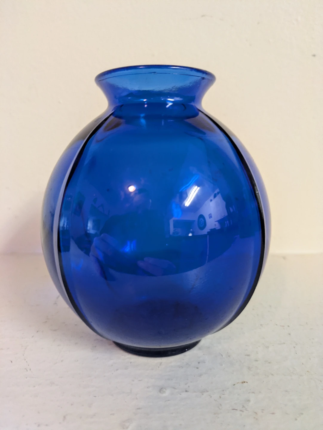 30's-40's Cobalt Blue Glass Vase