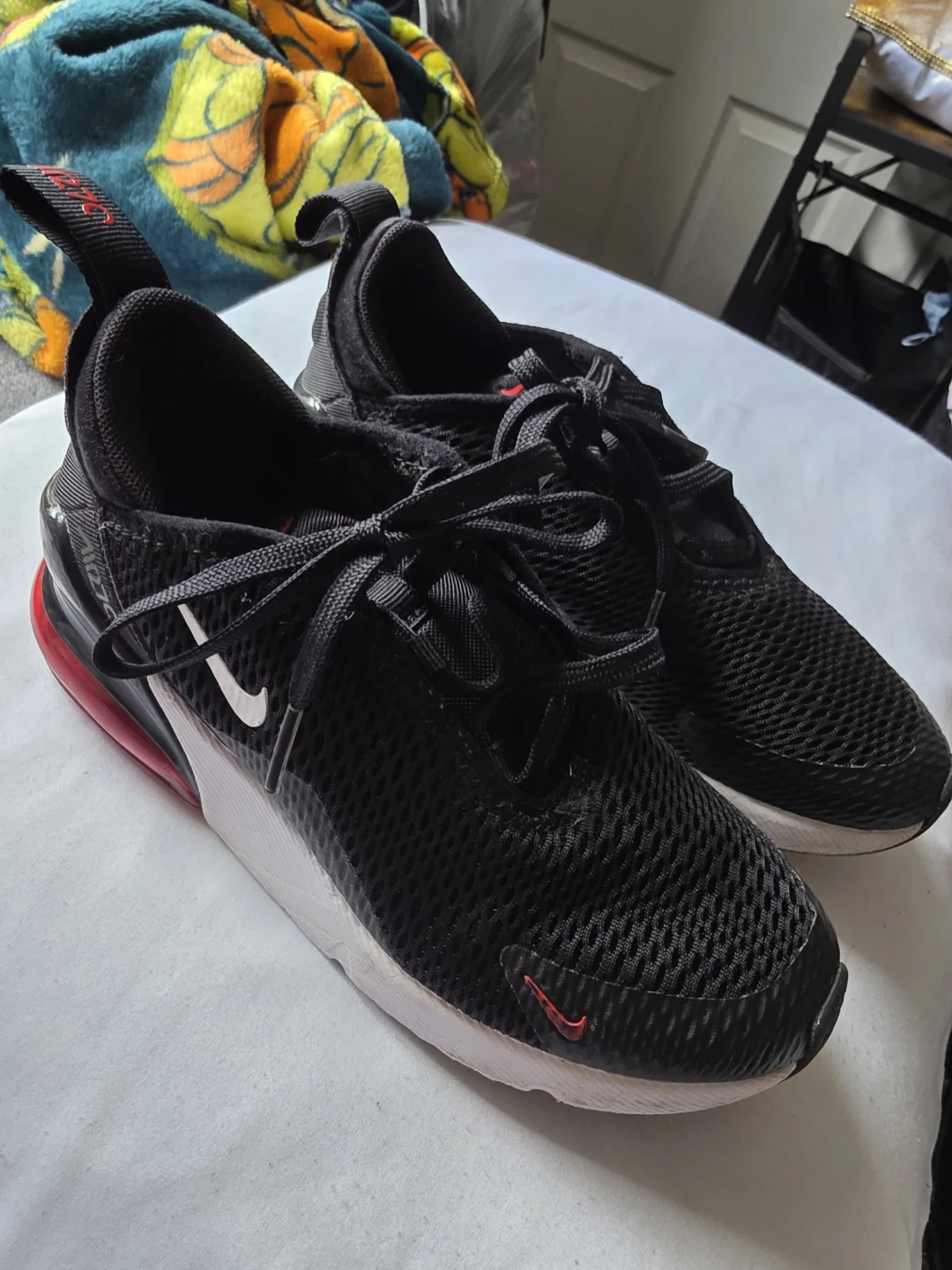 Nike Air Max 270 Black Red Shoes