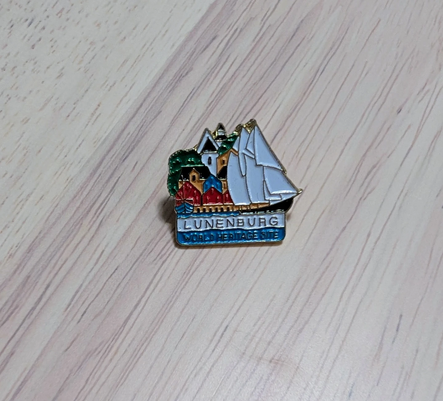 Brand New Lunenburg World Heritage Site Enamel Pin