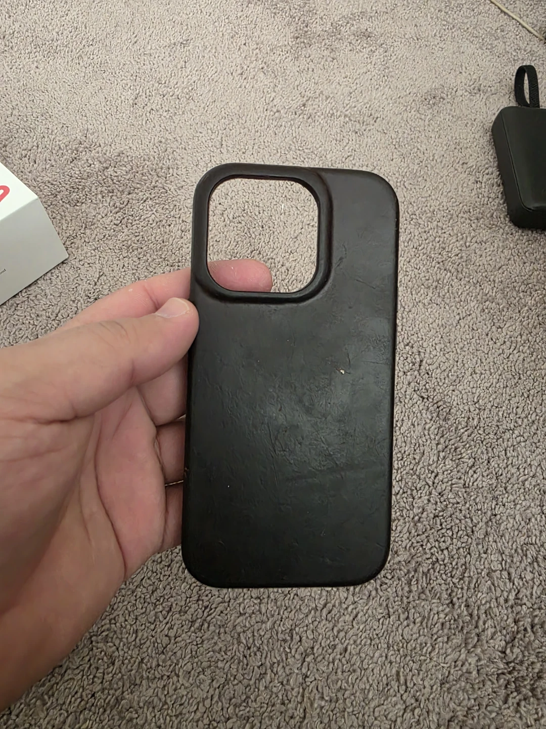 Black Leather Phone Case