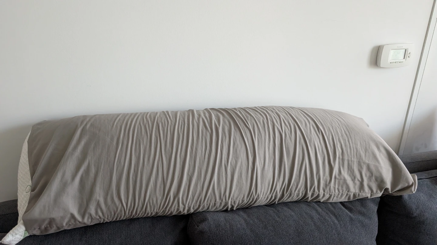 Grey Body Pillow