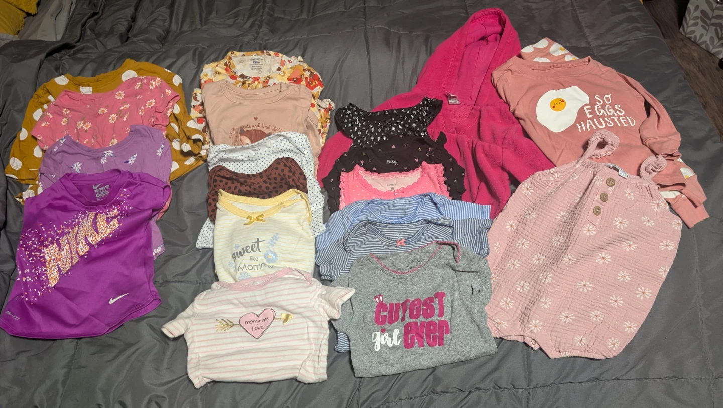 Baby Girl Clothing bundle 18-24 months ( 101 items)