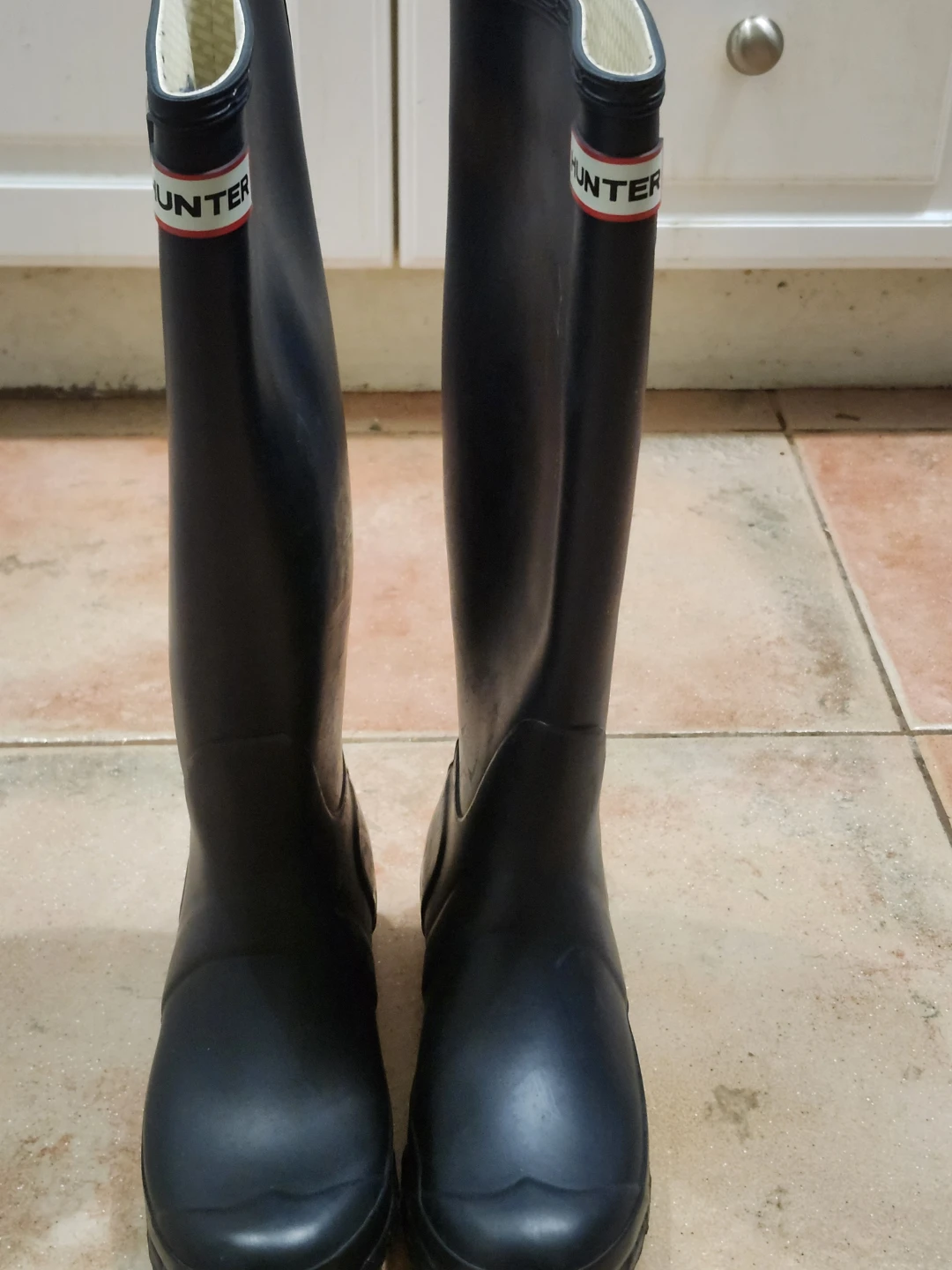 Hunter Boots - Women's Tall Rubber Rain Boots - Navy - photo 2