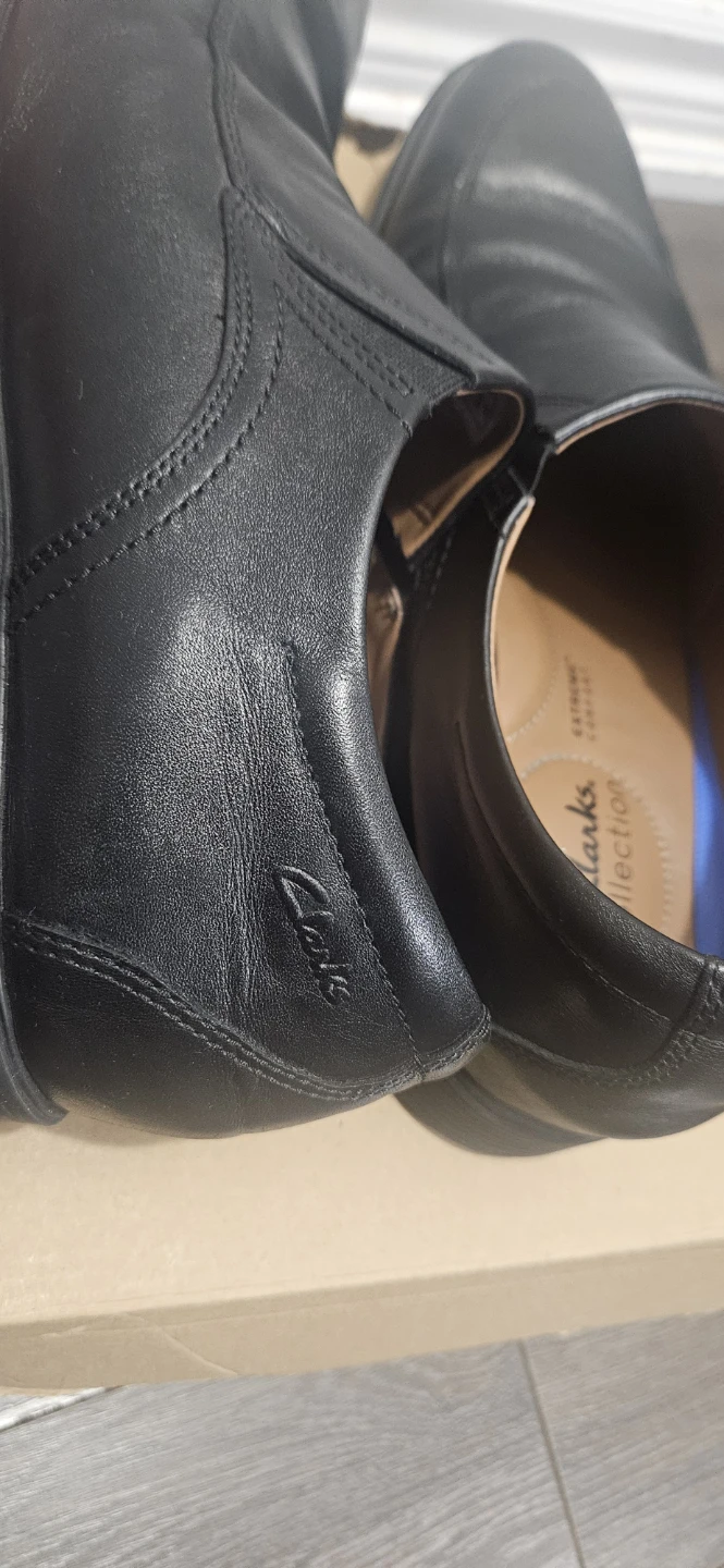 Clarks Collection Black Leather Loafers Men's - photo 2